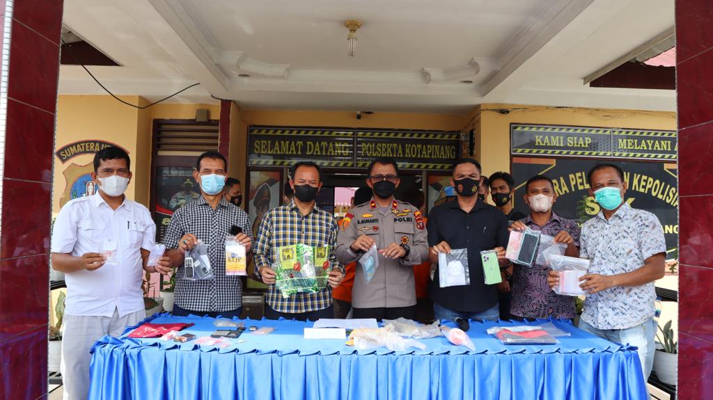 Mantap!!!..Polres Labuhanbatu dan Polsekta Kota Pinang Ungkap 4 Bandar Narkoba