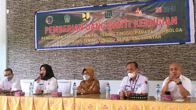 Mantap!!!...Pembayaran Ganti-Untung Proyek Tol Trans Sumatera Kembali Dilakukan, Ruas Tol Serbelawan-Siantar Ditargetkan Selesai Juni 2023