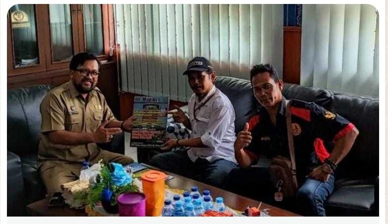 Silaturahmi ke Kepala Diskominfo Beltim, Ini Pesan Bayu Priyambodo Kepada Pengurus DPC PJS Belitung Timur