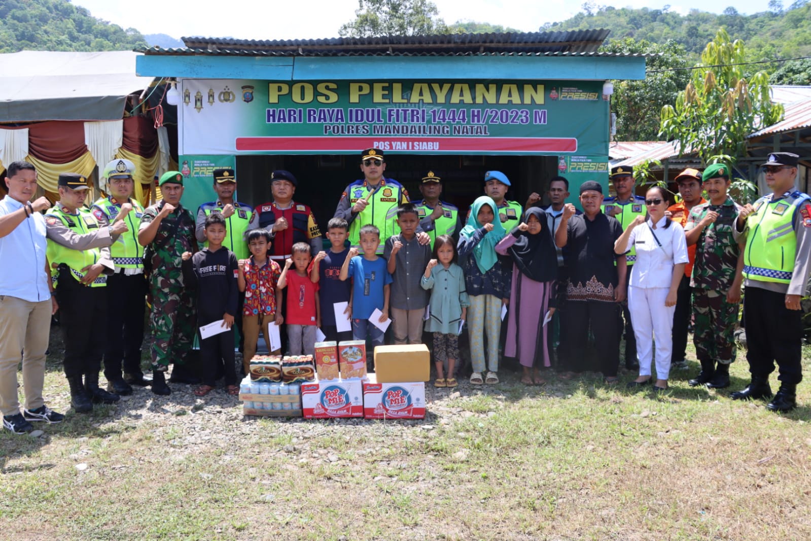 Kapolres Madina Cek Pos Pam dan Pos Yan Jelang Hari Raya Idul Fitri 1444 H