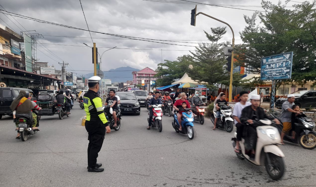 Personil Polres Madina, Gelar Pos Padat Selama Ramadhan
