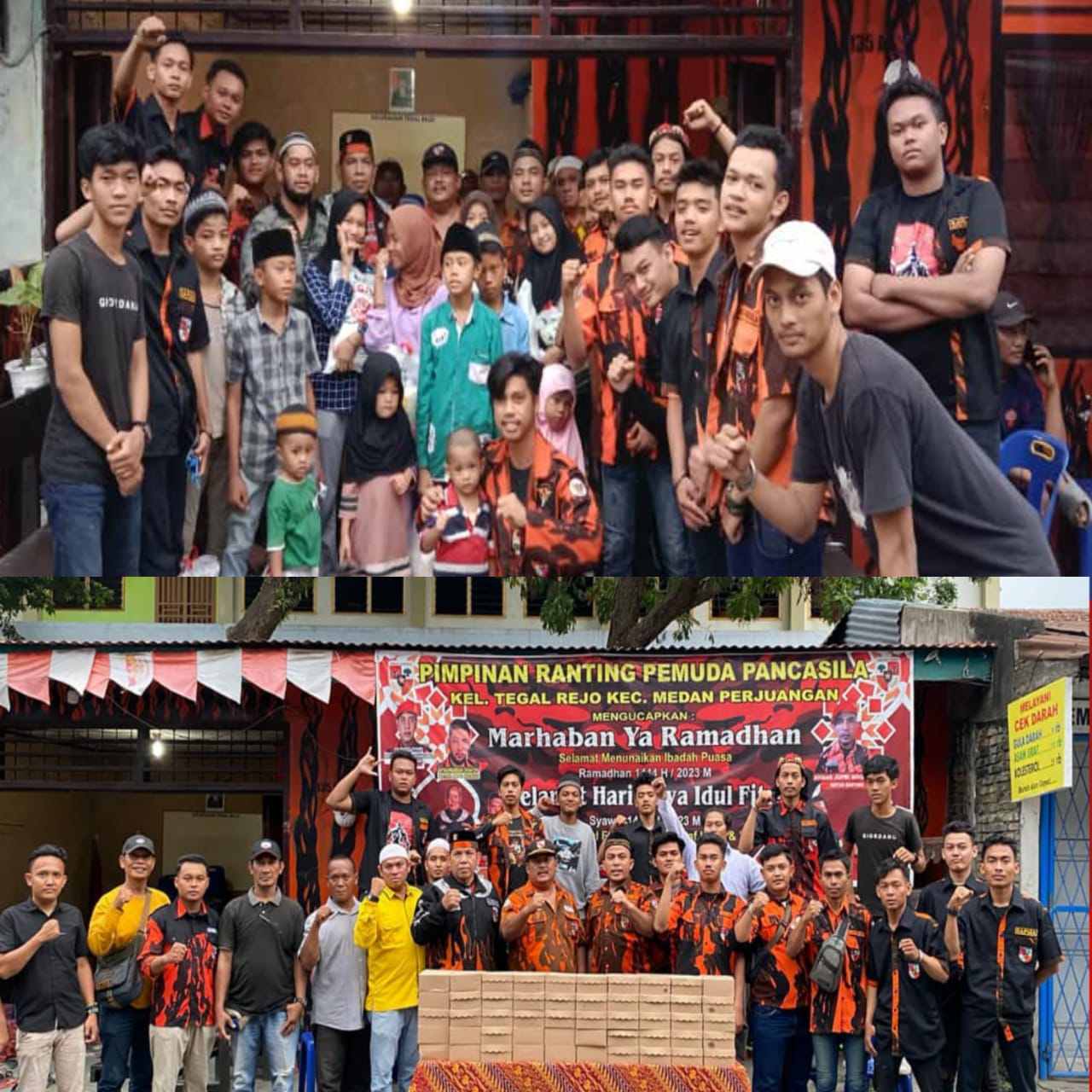 Sambut Bulan Suci Ramadhan, Ranting Pemuda Pancasila Tegal Rejo Bagi Takjil dan Santuni Anak Yatim 