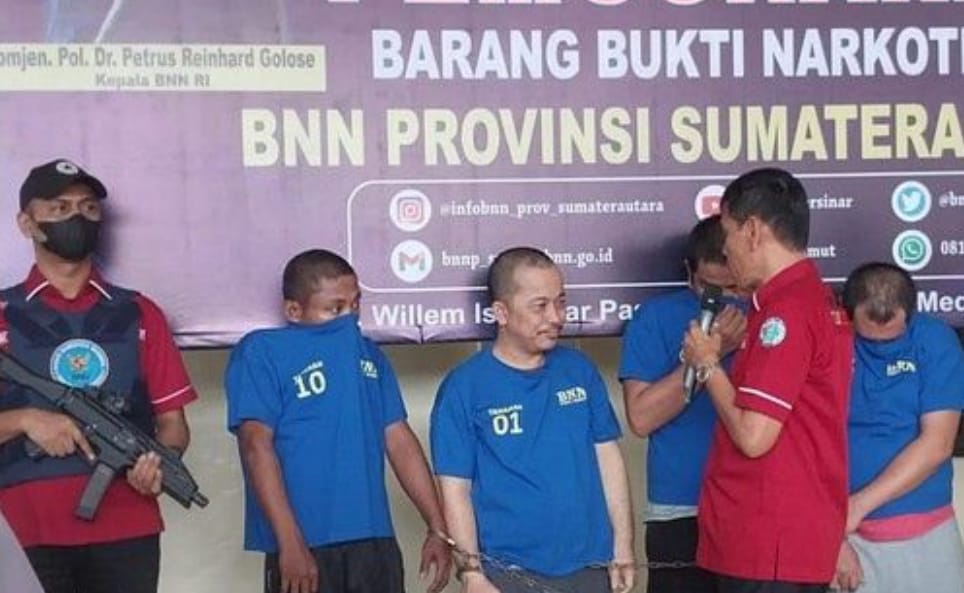 Napi Kendalikan 4 Kg Sabu, BNN Sumut Tangkap Pelaku Dari Lapas Binjai