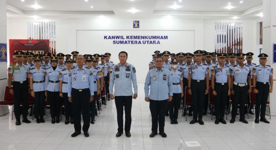 Kakanwil Kemenkumham Sumut Terima 58 Taruna/i Poltekip Yang Akan PKL dan KKN