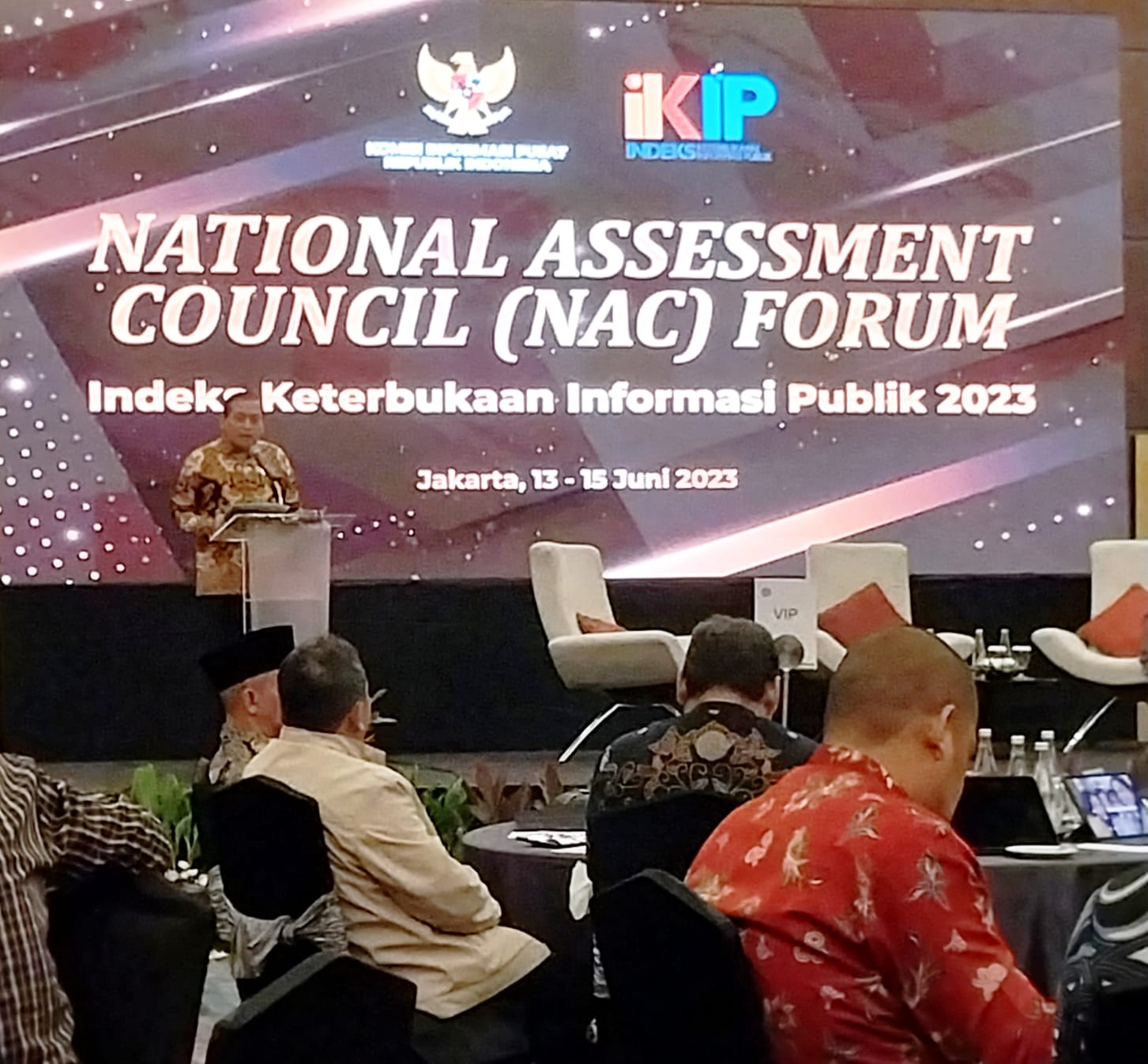 Rikky Fermana Komisioner KI Babel Menghadiri National Assessment Council (NAC) IKIP 2023