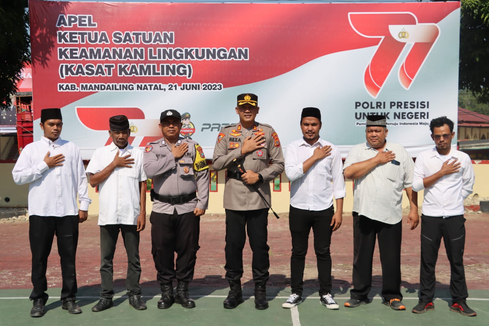 Polres Madina Gelar Apel Kasatkamling Tahun 2023