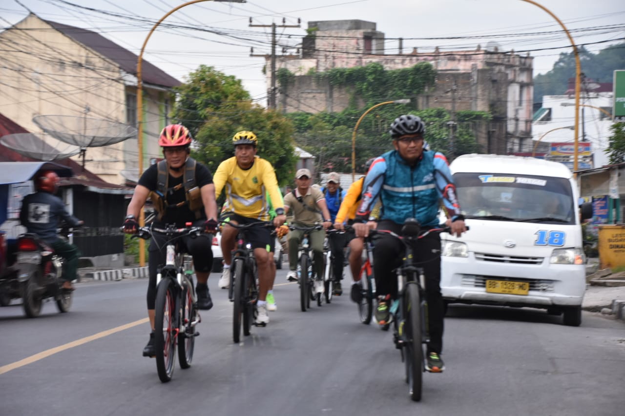 Jaga Kebugaran, Danrem 023/KS Laksanakan Olahraga Gowes