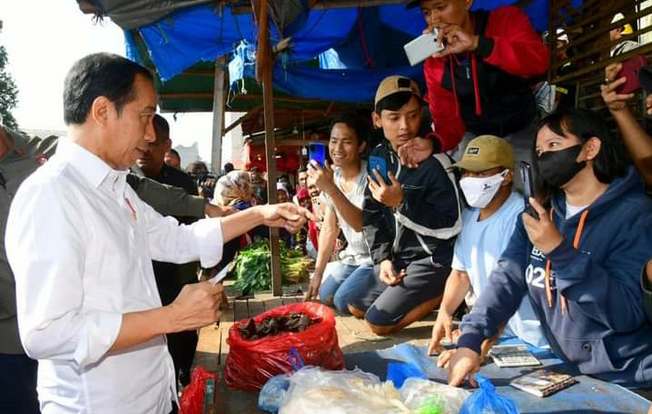 Jelang Iduladha, Presiden Tinjau Sejumlah Pasar di Kabupaten Bogor