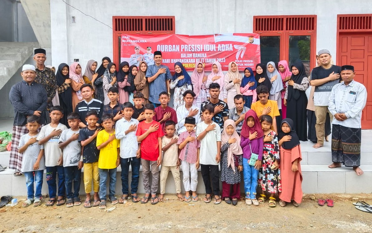 Polres Pidie Mengadakan Qurban Presisi Idul Adha 1444 Hijriah Dalam Rangka Hari Bhayangkara ke-77