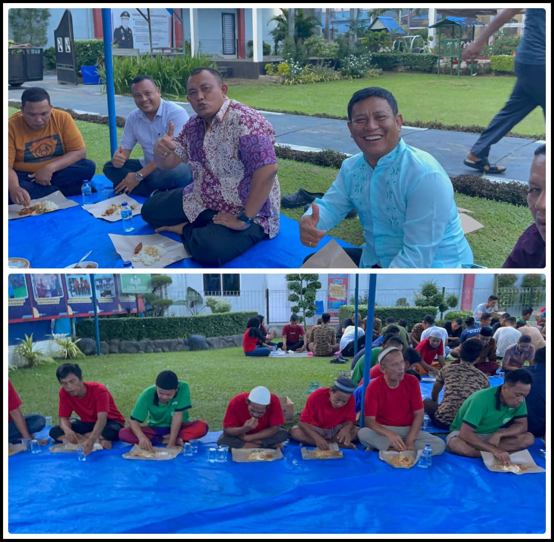 Momen Idul Adha 1444 H, Petugas Lapas Binjai Makan Makan Bersama Warga Binaan