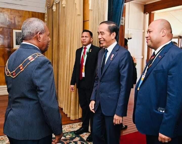 Presiden Jokowi Bertemu Gubernur Jenderal Papua Nugini