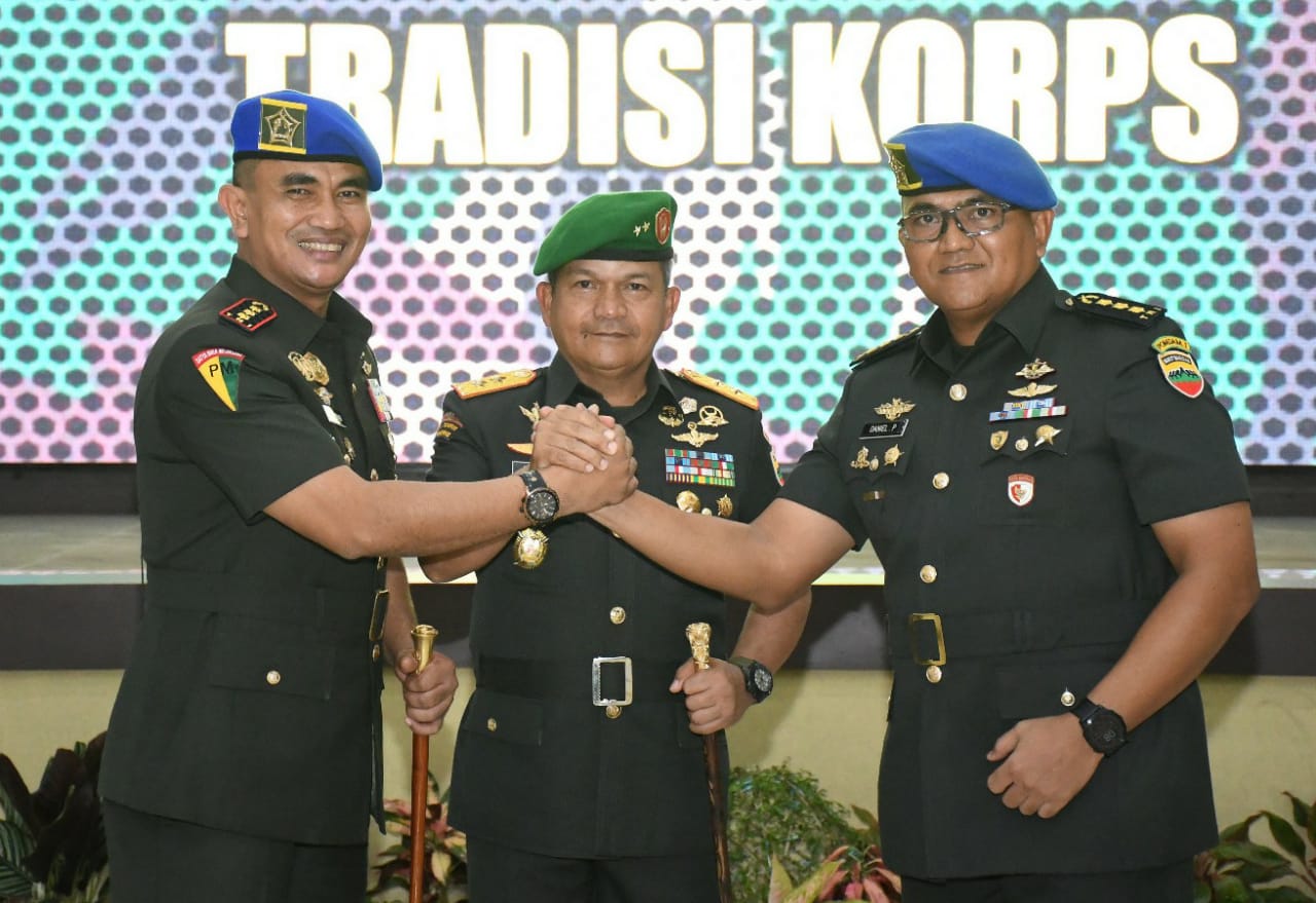 Pangdam I/BB Pimpin Sertijab Danpomdam, Danyon Komposit 1/GP Serta Dandenzipur 2/PS