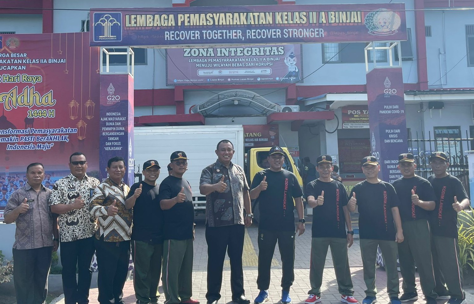Dandim Langkat Sambangi Lapas Binjai 