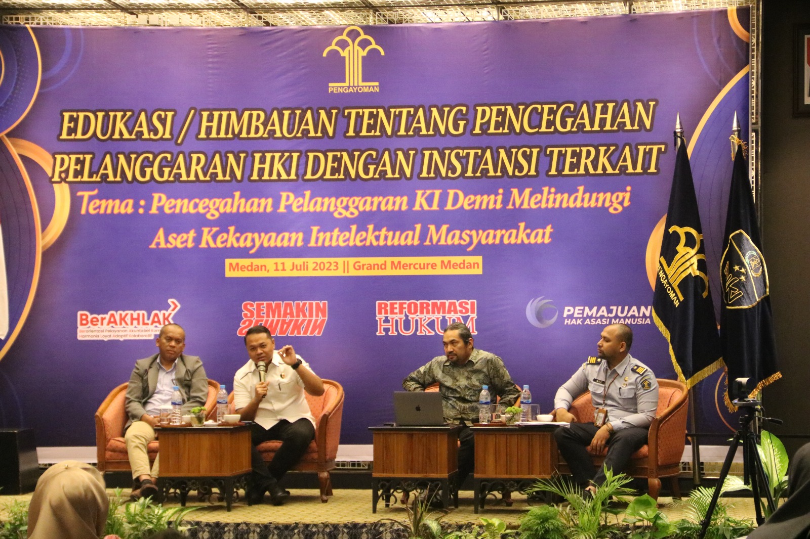Kakanwil Kemenkumham Sumut Edukasi Pencegahan Pelanggaran KI Dengan Instansi Terkait