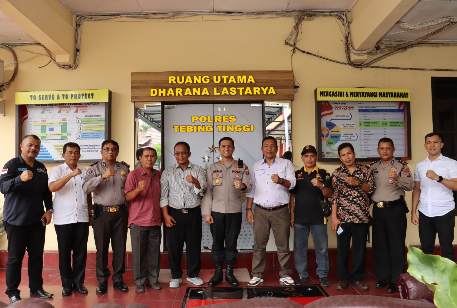 PJS Kota Tebing Tinggi Jalin Silaturahmi Dengan Kapolres Tebing Tinggi