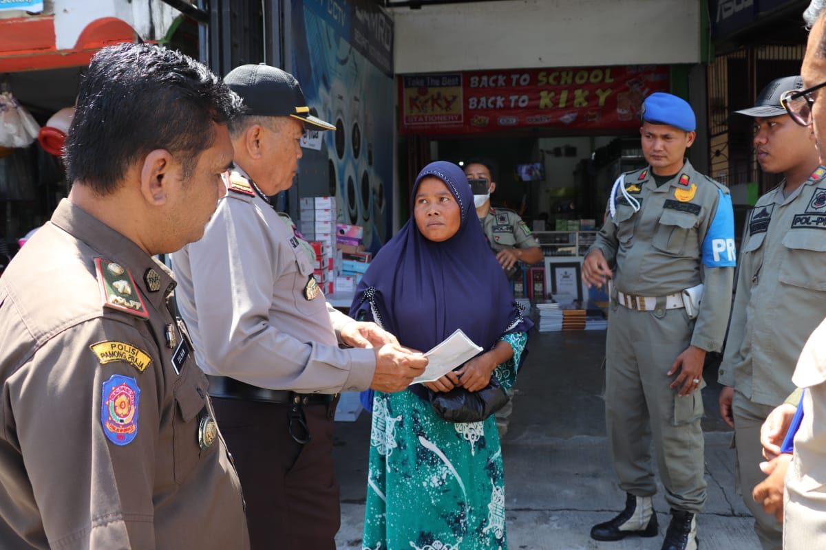 Sat Binmas Polres Madina bersama Tim Gabungan Pemkab Gelar Penertiban dan Pembinaan Gepeng