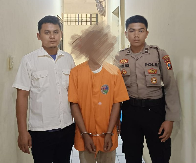 RS Diamankan Sat Reskrim Polres Madina, Akibat Menganiaya Anak di Bawah Umur