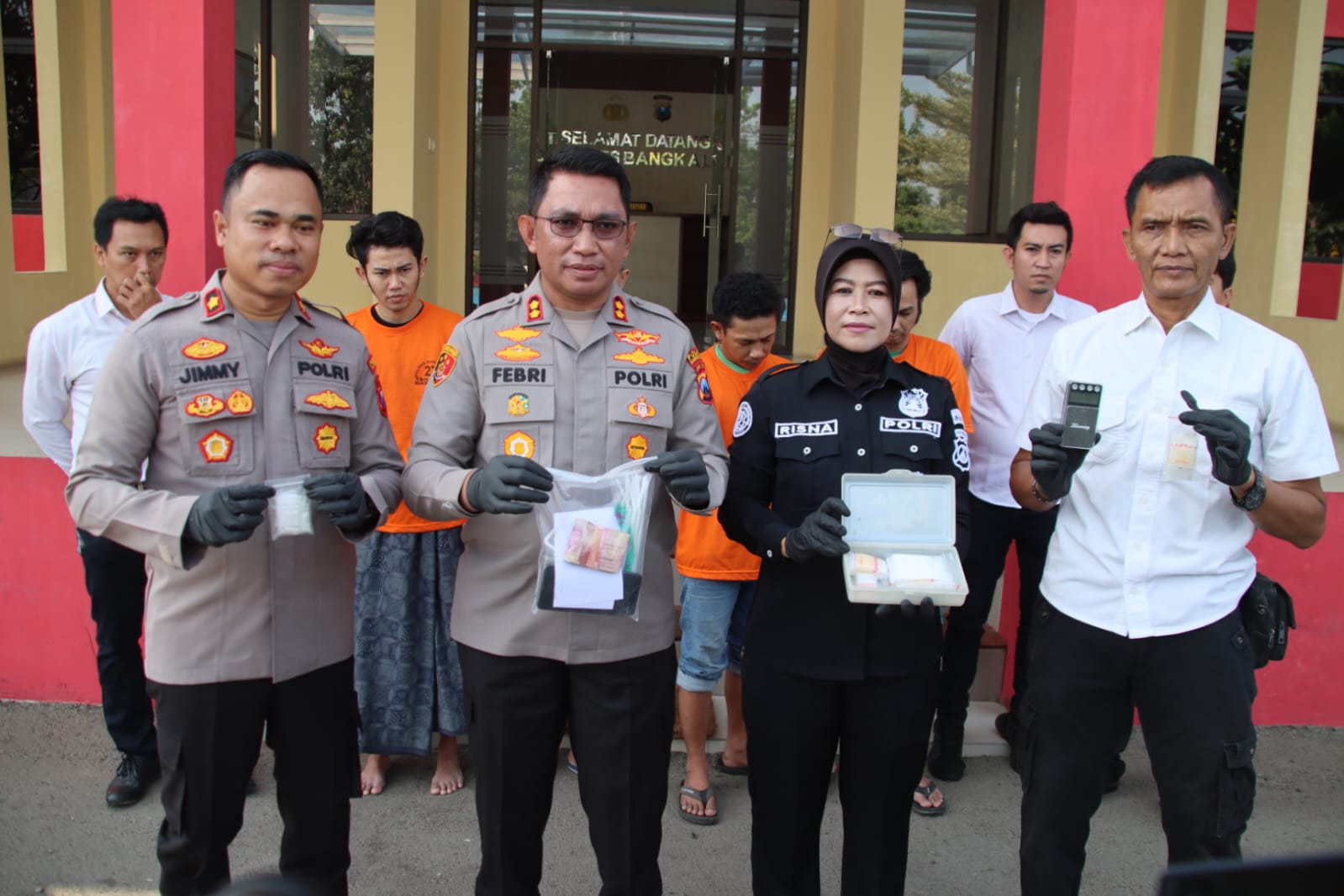 Polres Bangkalan Berhasil Amankan Satu Keluarga Tersangka Komplotan Pengedar Narkoba