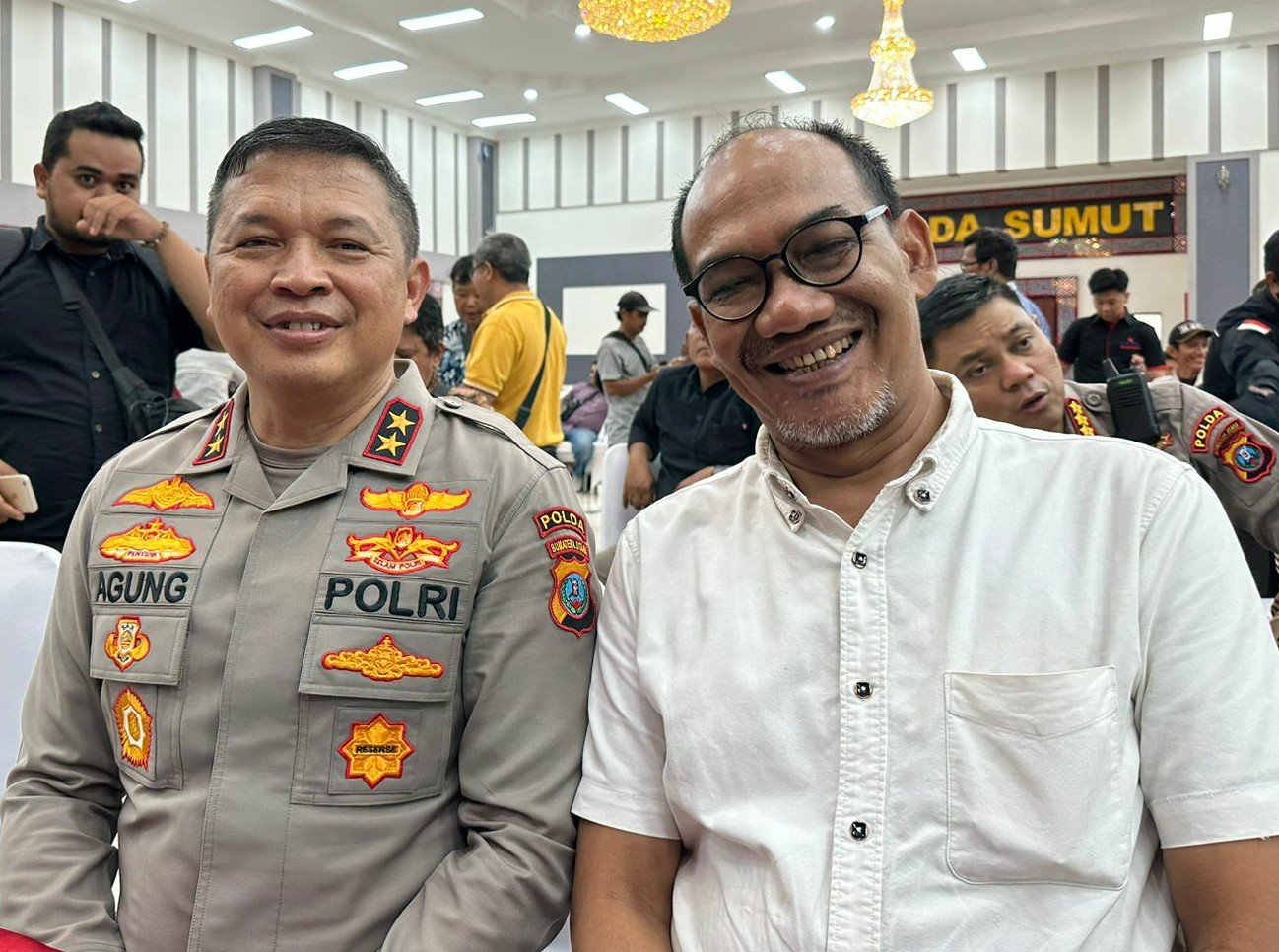Kapolda Sumut Menggelar Acara Nge-band Bersama Para PJU dan Wartawan