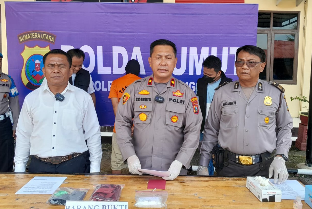 Polres Tebing Tinggi Tangkap Bandar Narkoba, 196,36 Gram Sabu Disita
