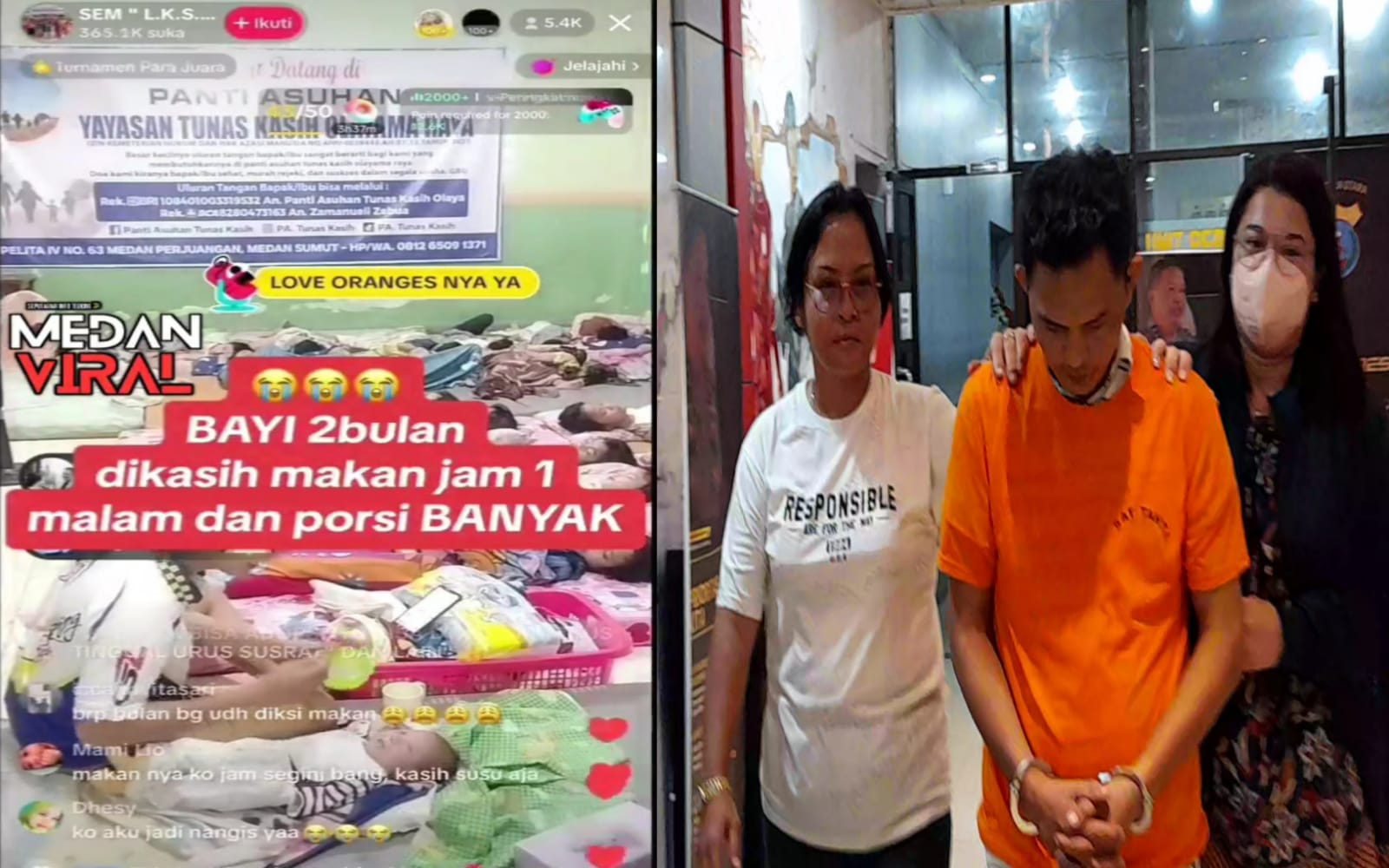 Viral di Tiktok, Pengelola Panti Asuhan Eksploitasi Anak Ditahan Polrestabes Medan