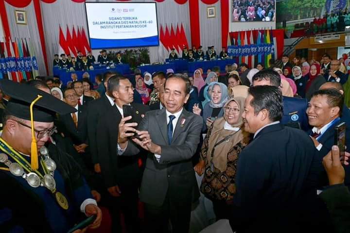 Pidato Dies Natalis Ke-60 IPB, Presiden Dorong Inovasi Besar Hadapi Tantangan Krisis Global