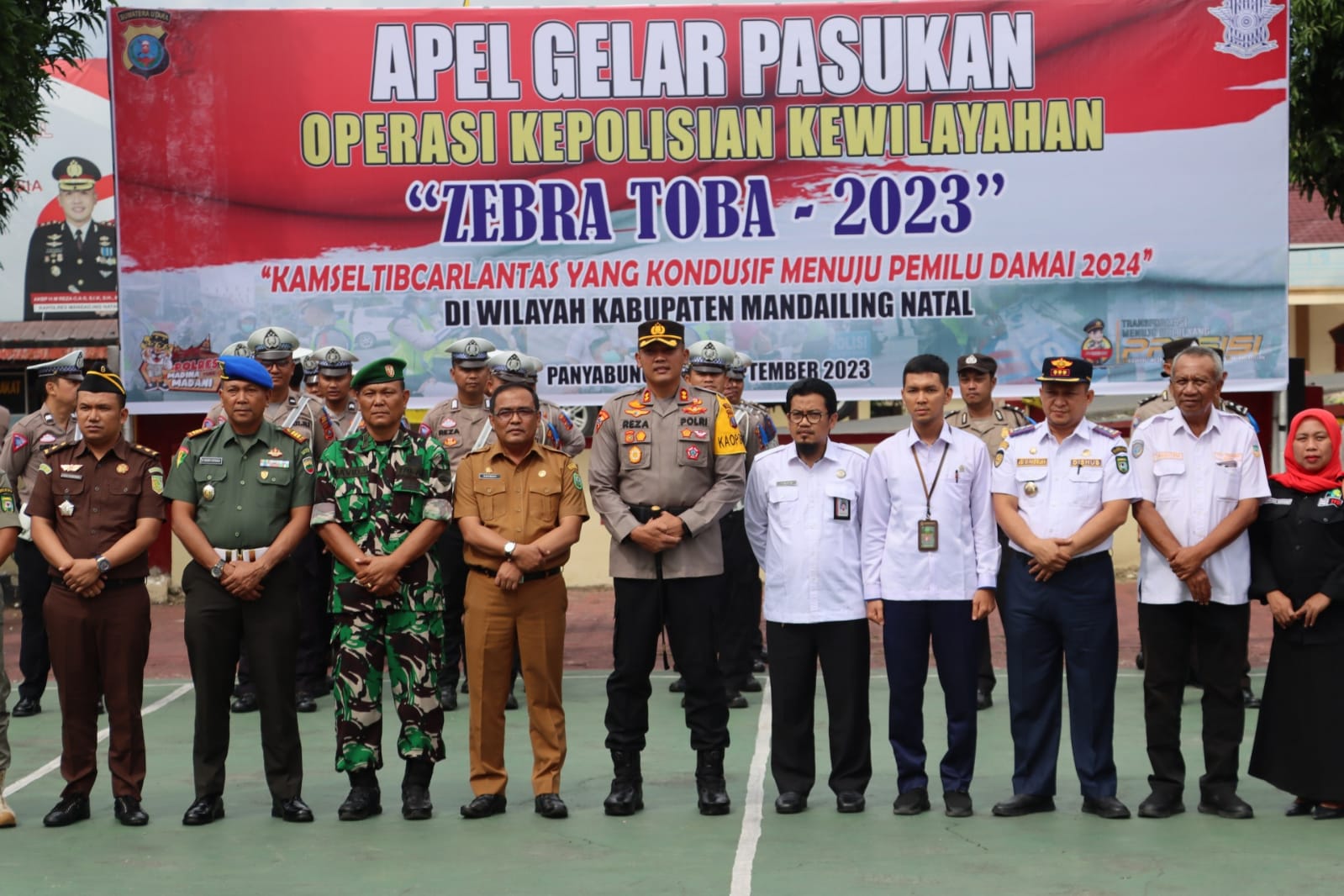 Polres Madina Laksanakan Apel Gelar Pasukan Dalam Rangka Ops Zebra Toba 2023