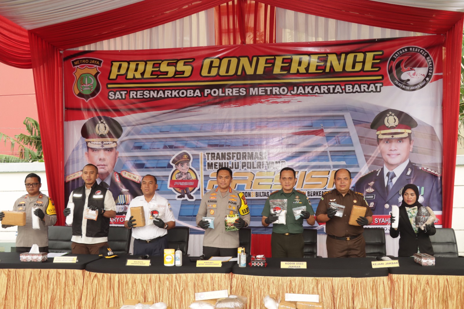 Polres Metro Jakbar Musnahkan 94,5 Kg Narkoba Senilai 12 Miliyar 