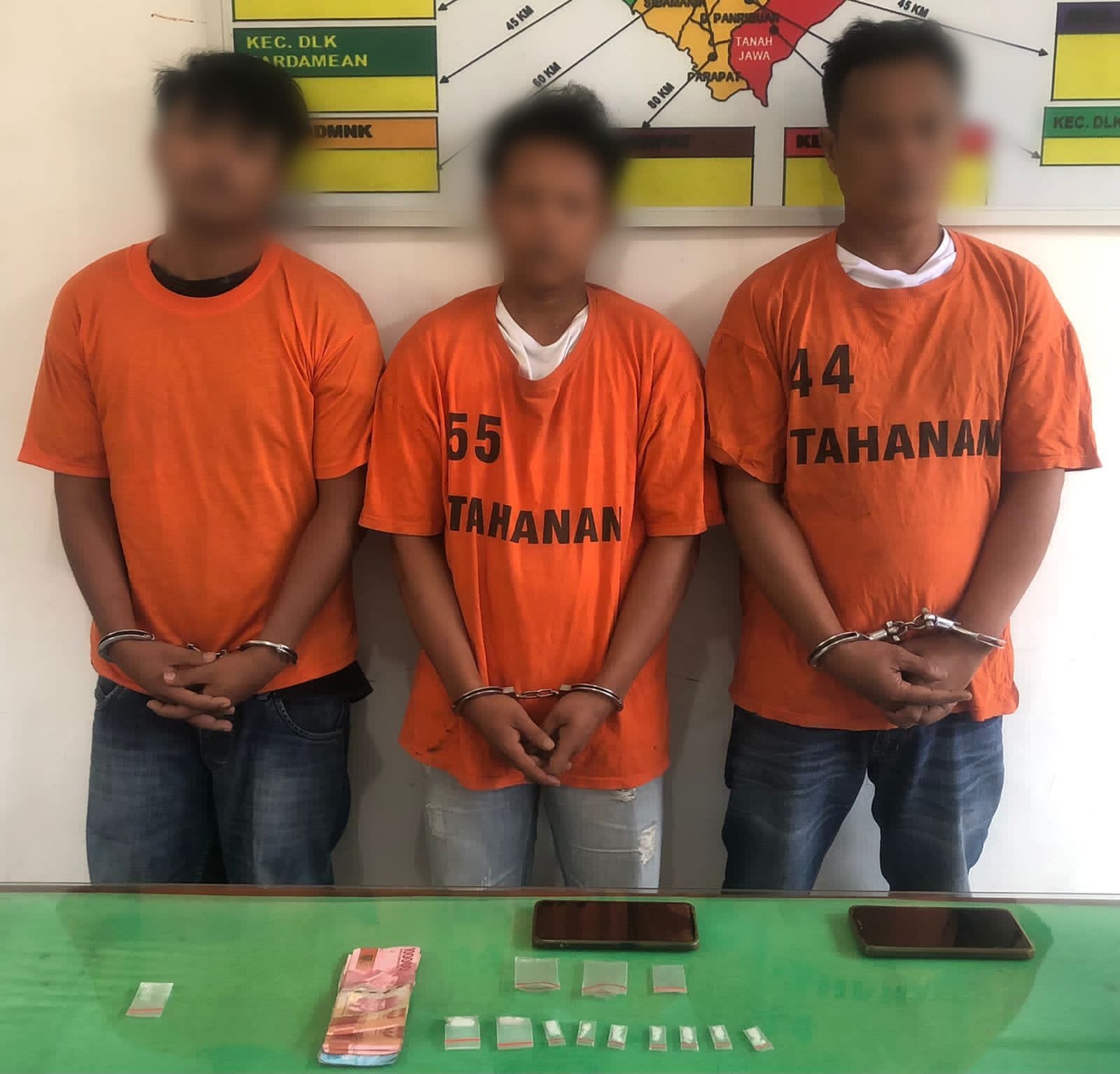 Tangkap Tangan, Tiga Pria Diamankan Sita 3 Gram Shabu 