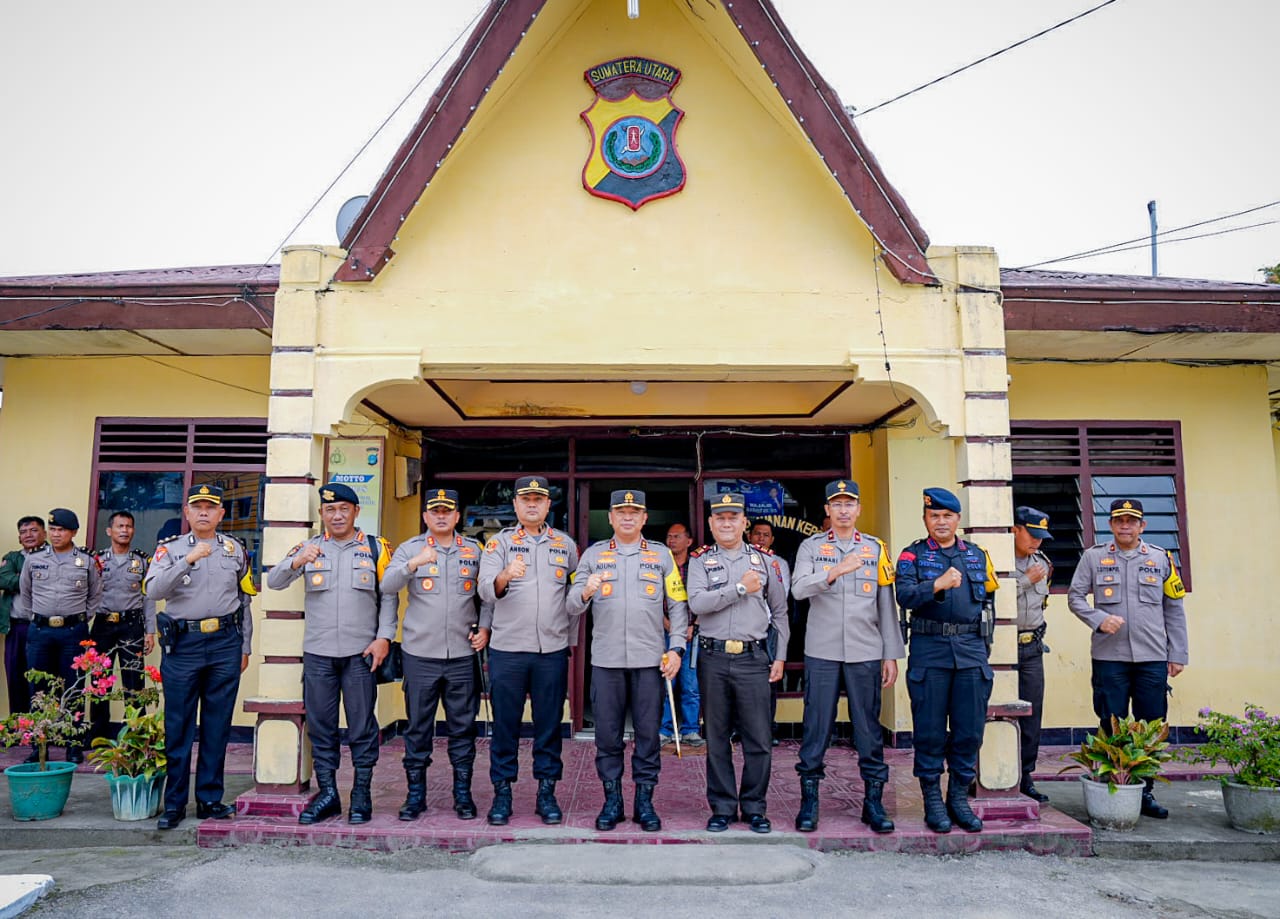 Kapolda Dan Waka Polda Sumut Cek Kesiapan Polres Tapanuli Utara Dan Polres Toba Dalam Rangka Pengamanan Pemilu 2024
