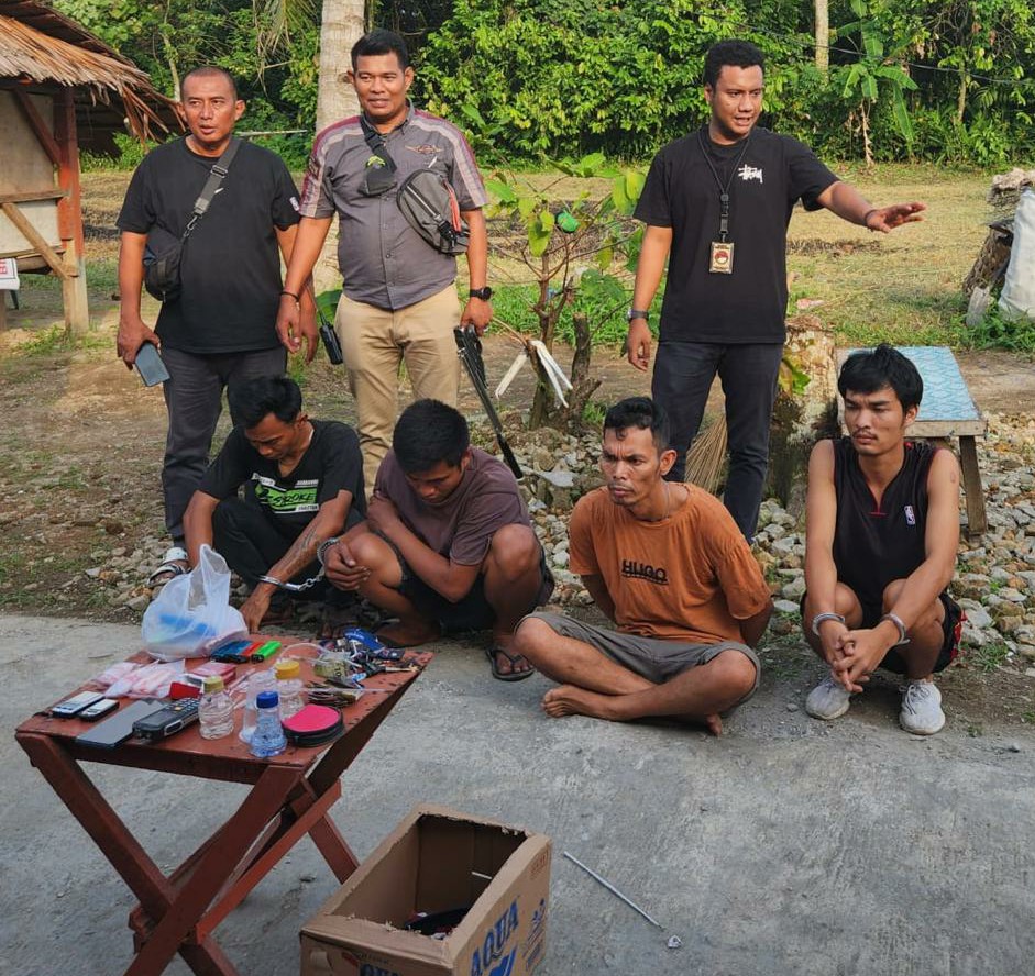Lama Jadi Target Operasi Abdi Bangun Bandar Besar Narkoba Akhirnya Diringkus Bersama Tiga Orang Pemakai