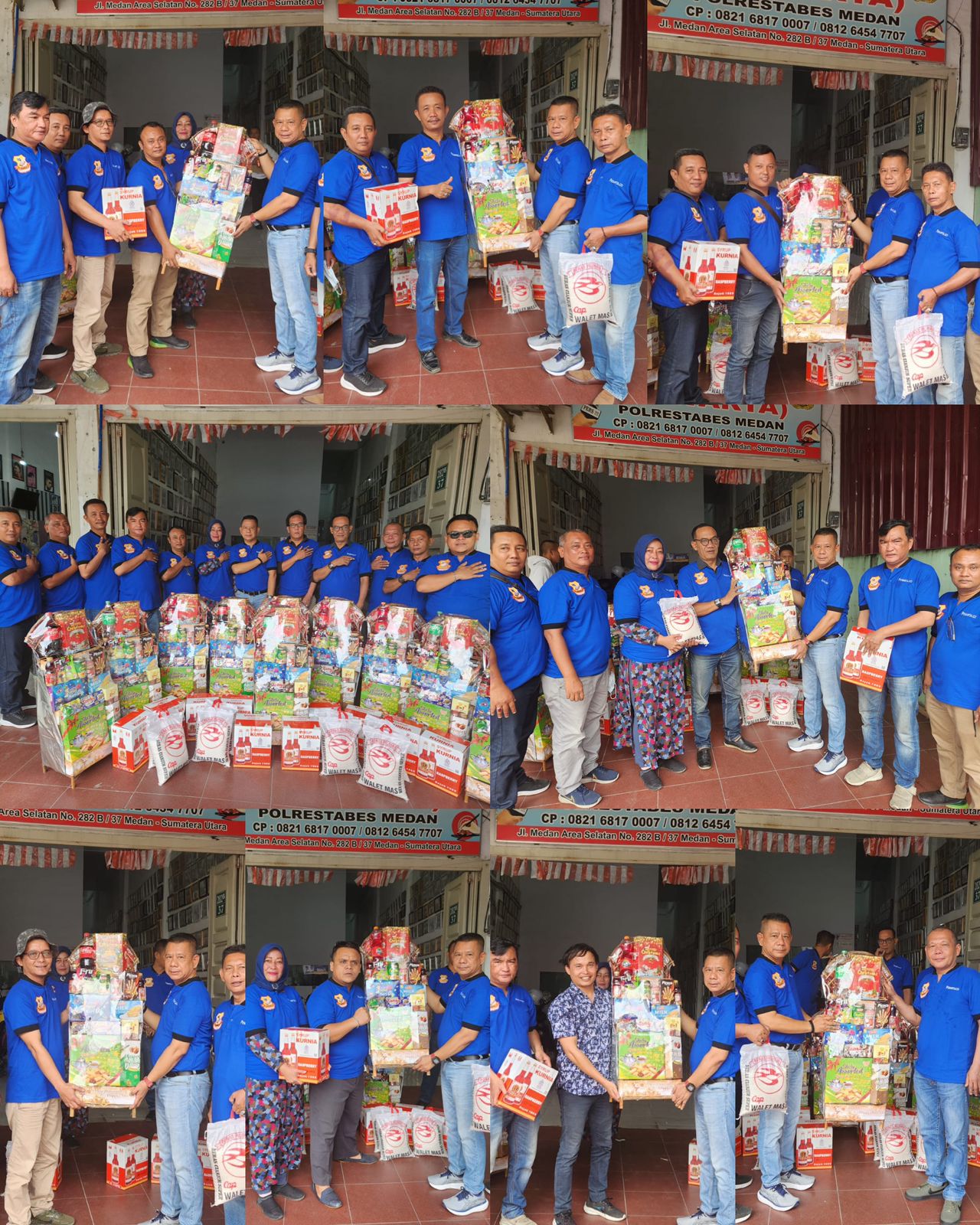 Jelang Nataru, Ketua Pewarta Bagikan Parsel dan Sembako Kepada Pengurus dan Anggota Beragama Nasrani