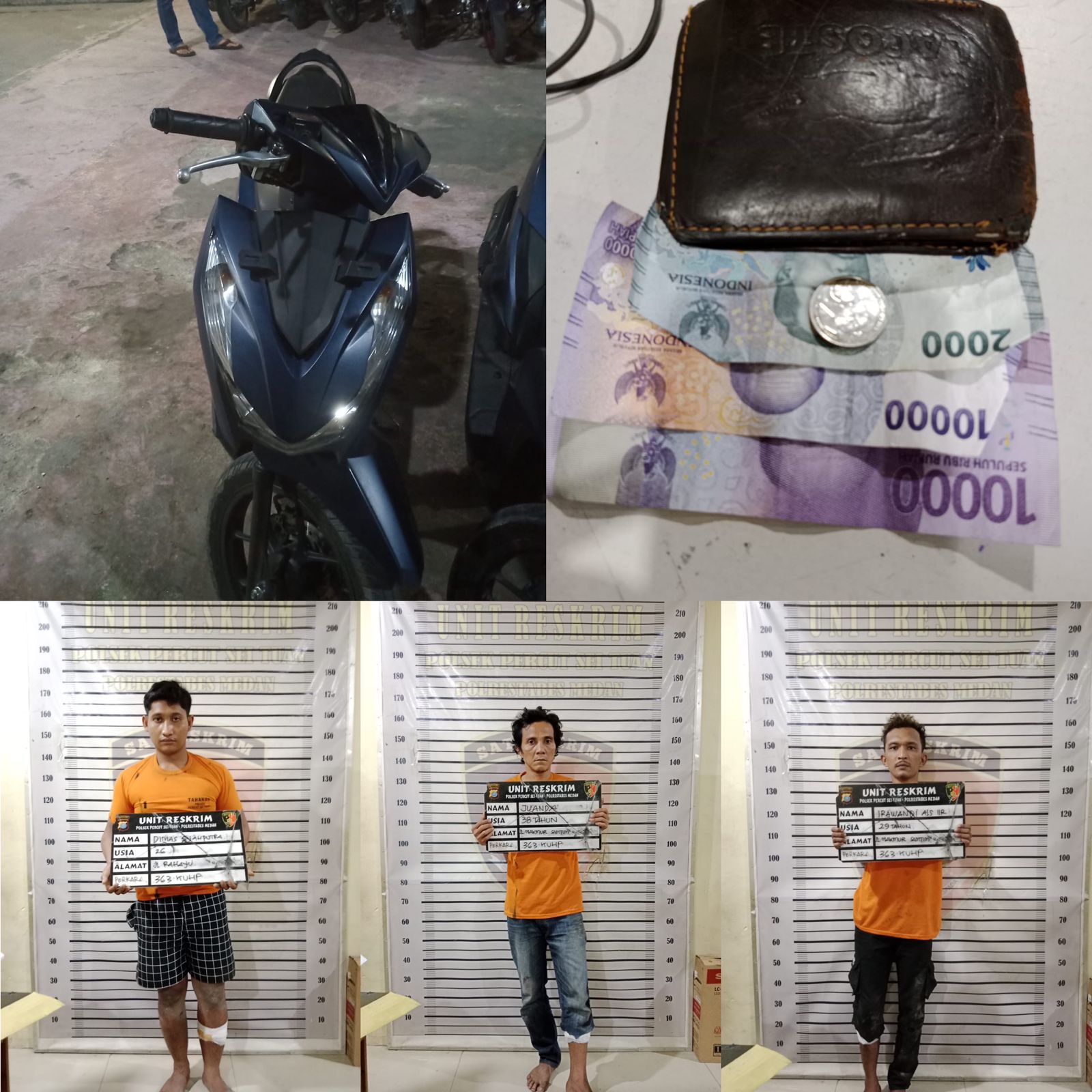 Dorrr!!!... Polsek Percut Sei Tuan Tembak Tiga Pelaku Pencurian