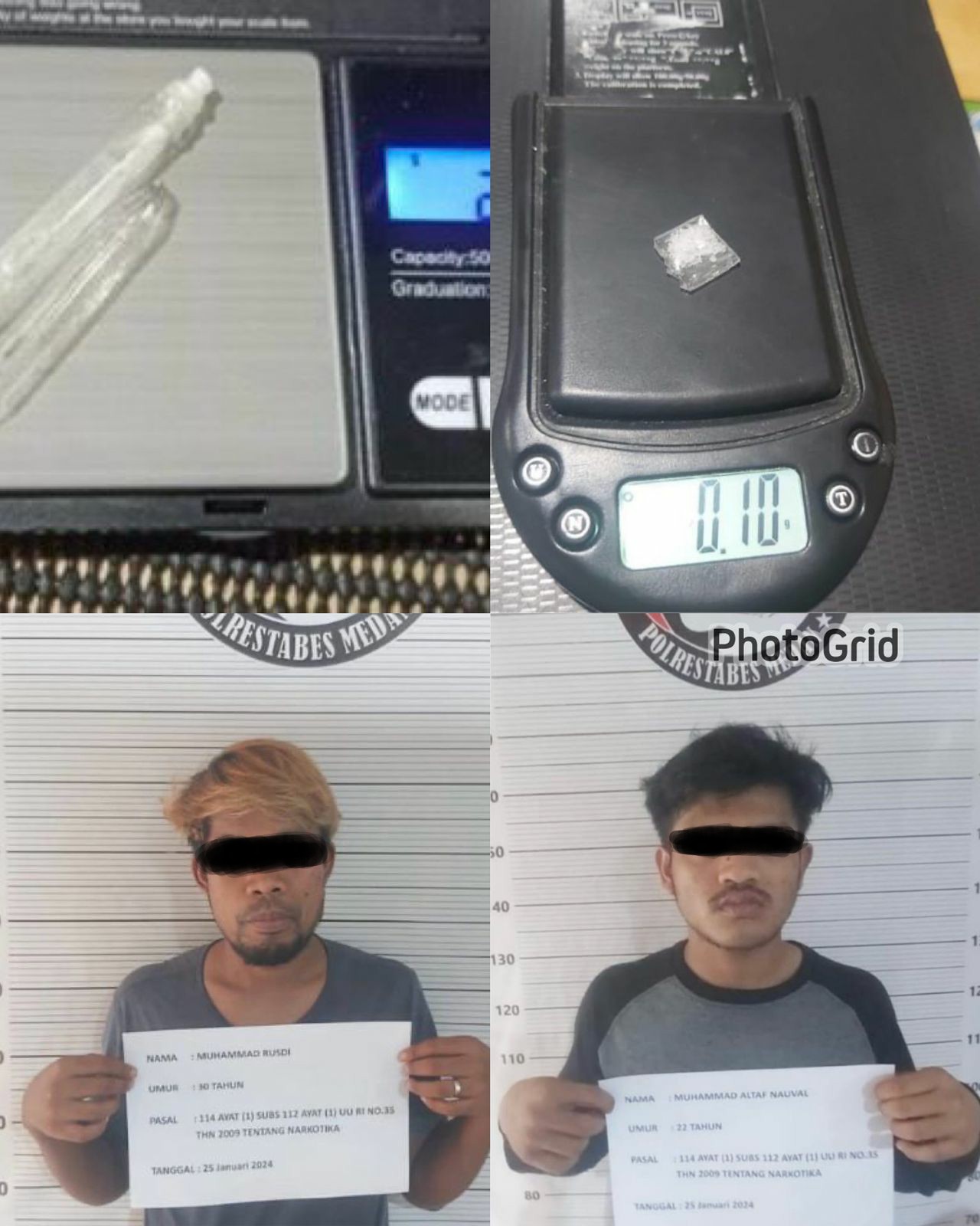 Gerebek Kampung Narkoba di Sunggal, Tim Gabungan Polrestabes Medan Tangkap Dua Pengedar