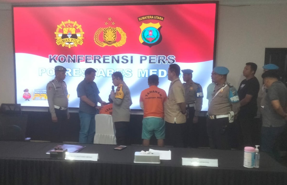 Doorrr!!!... Pelaku Pembunuh Pengusaha Burung Kontes Tumbang Ditembak Polrestabes Medan