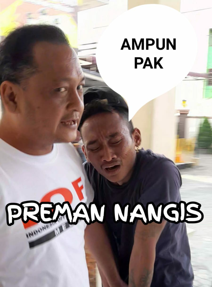Polsek Medan Baru Amankan Seorang Premanisme, Pelaku Nangis-Nangis 