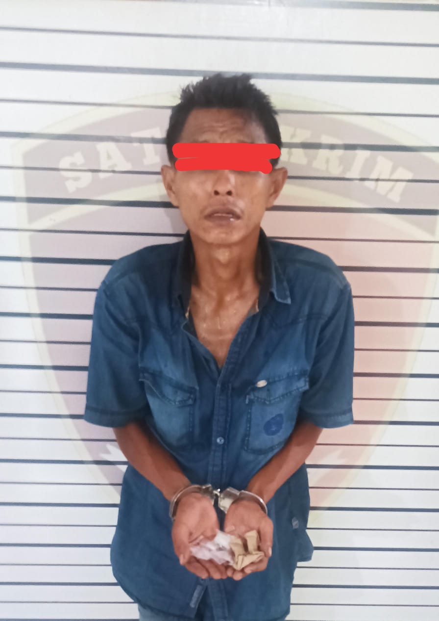 Mantap!!!... Polsek Pancur Batu Ringkus Bandar Sabu di Ladang Bambu