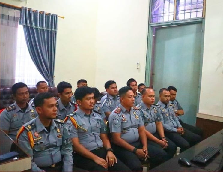 Perkuat Tusi, Rutan Pangkalan Brandan Ikuti Penguatan Pengamanan dan Intelijen Pemasyarakatan