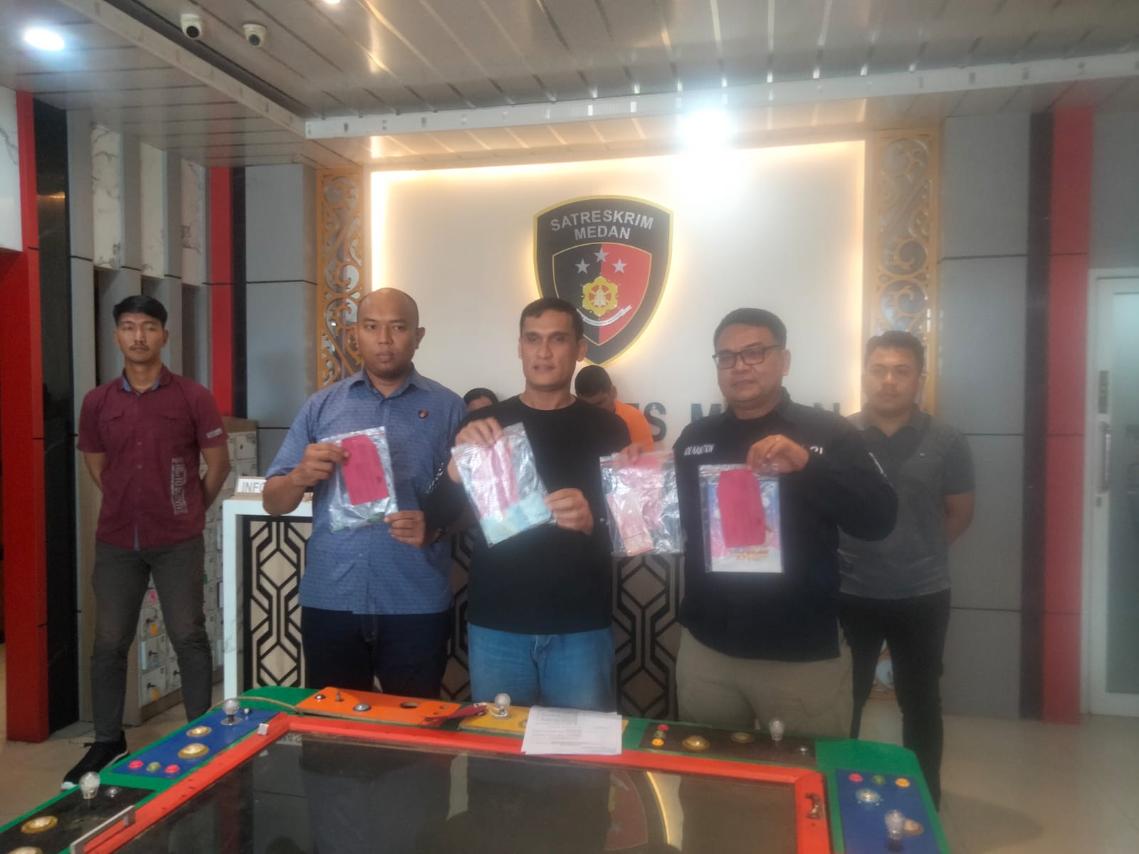 Polisi Bongkar Perjudian Tembak Ikan di Padang Bulan, 4 Pelaku Diamankan