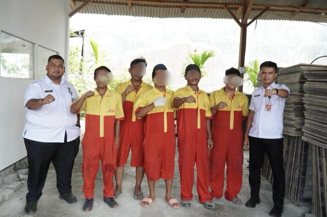 200 Ribu Paving Blok Buatan Warga Binaan Rutan Kelas I Medan Kembali Terjual