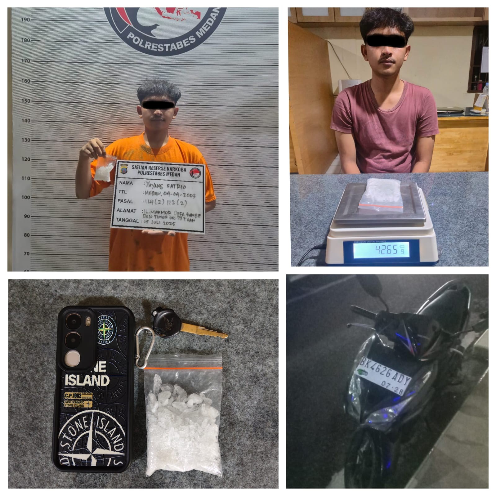 Transaksi Gagal, Bandar Sabu Diciduk Polisi di Gang Taqwa 