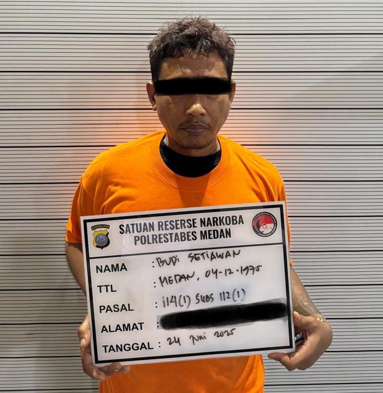 Tertangkap Basah Jual Sabu, Budi Bodong Tak Berkutik