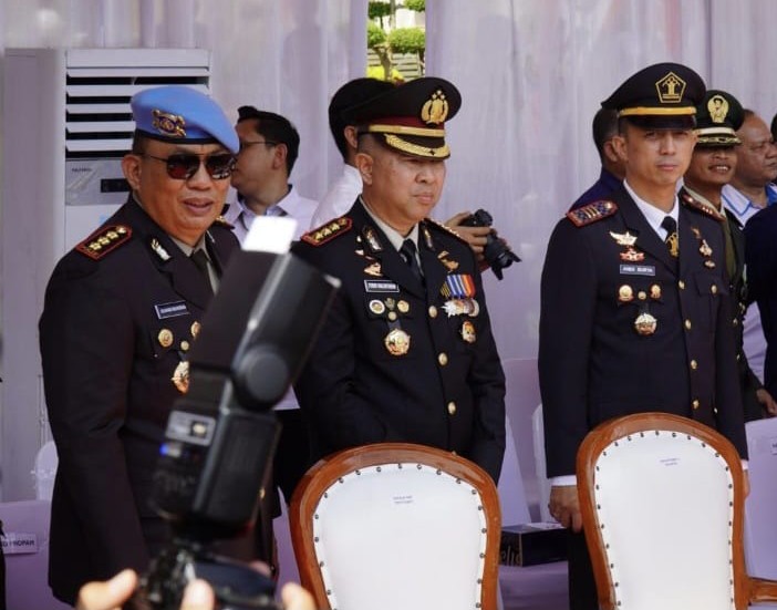 Perkuat Sinergi, Karutan Medan Hadiri Upacara Dan Syukuran Hari Bhayangkara KE-79 Di Mapolda Sumut