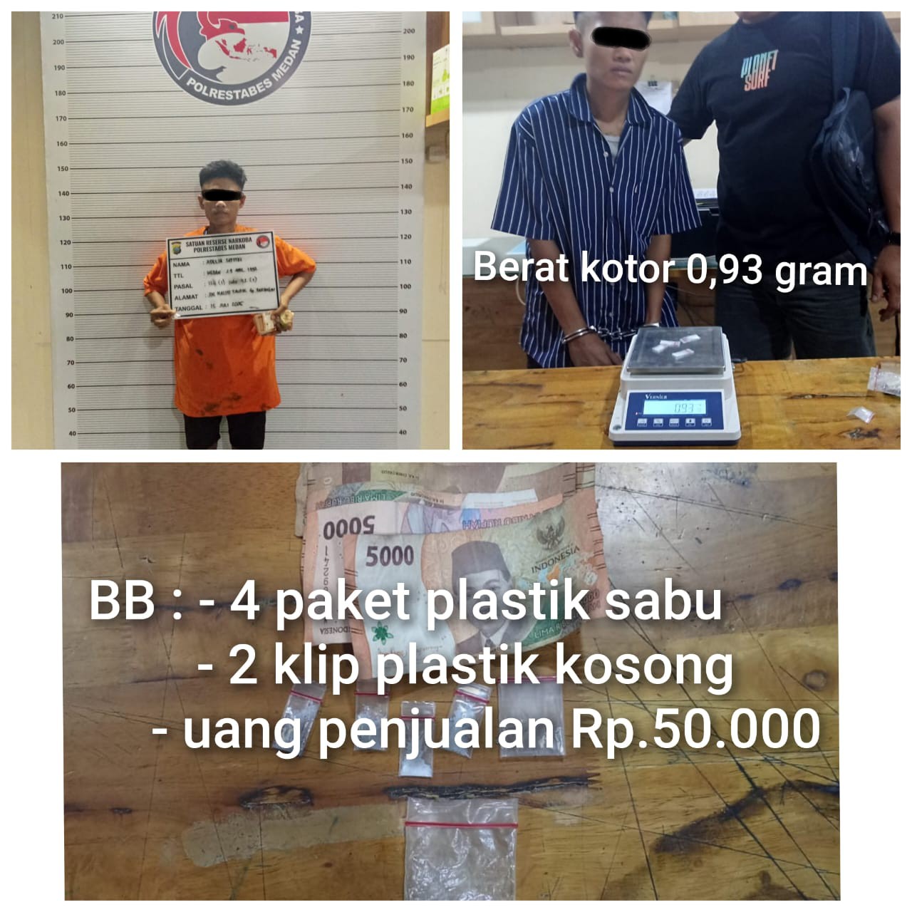 Terungkap!!! Wanita Muda Jual Sabu di Gang Sempit Medan Perjuangan