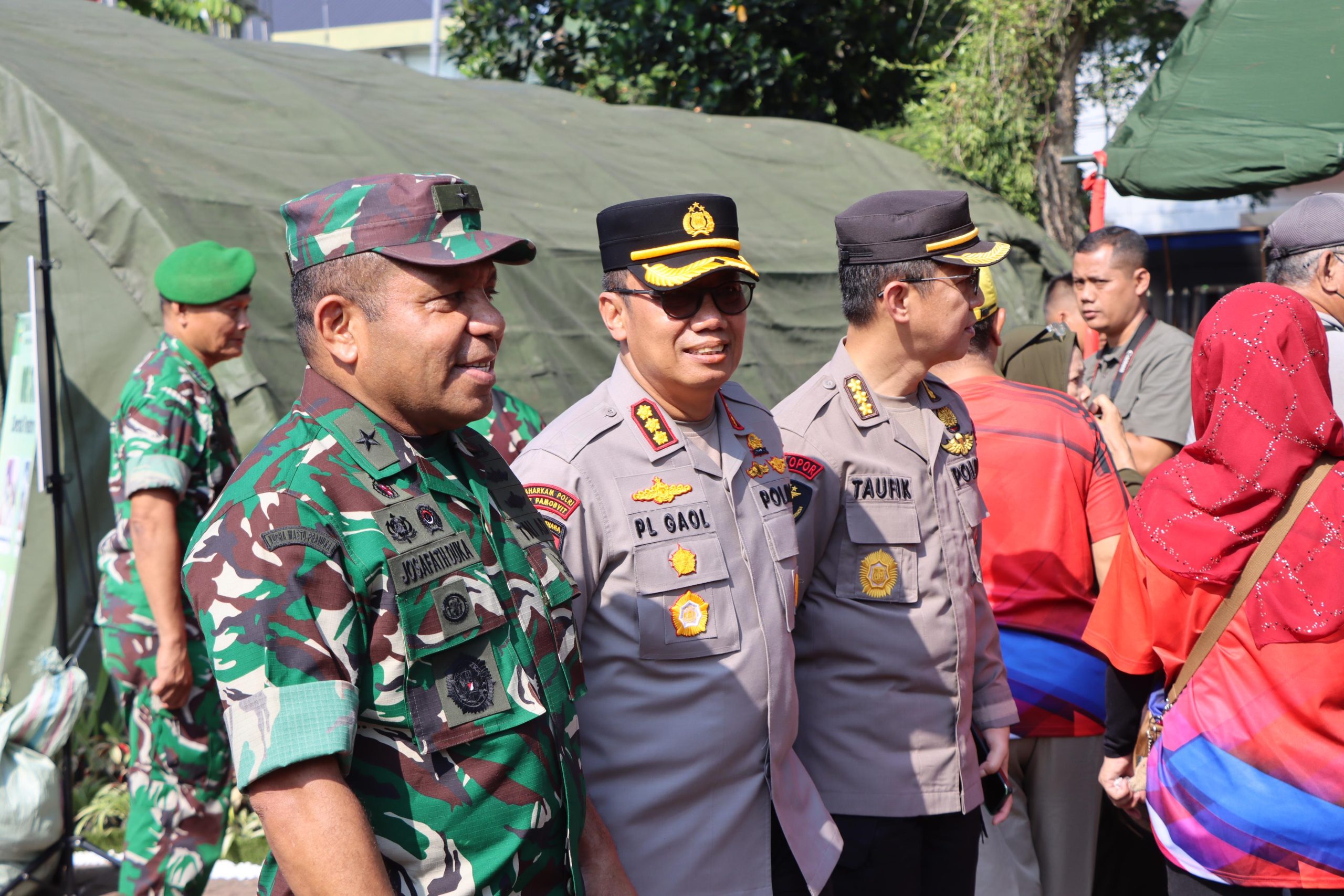 ‎Kapolrestabes Medan Hadiri Bakti Kesehatan dan Bazar Menyambut HUT TNI Ke-80 Tahun