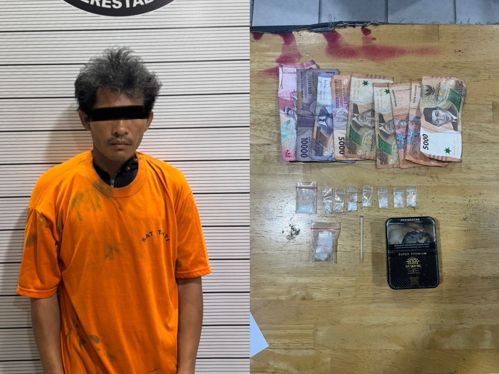 Pengedar Sabu di Jalan Platina IV Tak Berkutik Saat Disergap Polisi