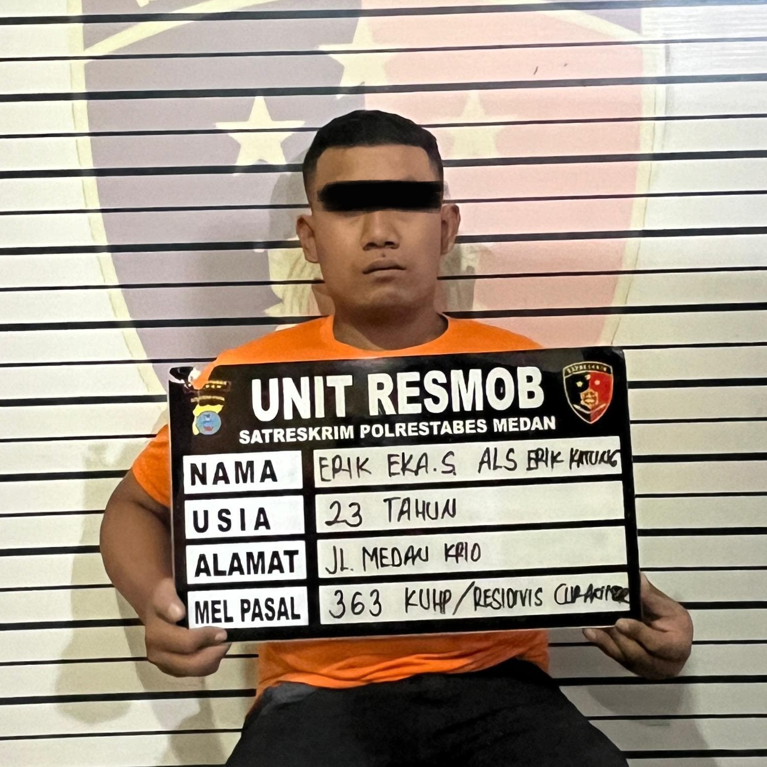 Doorrr!!!... Residivis Curanmor "Erik Karung" Ditembak Tim Resmob Polrestabes Medan
