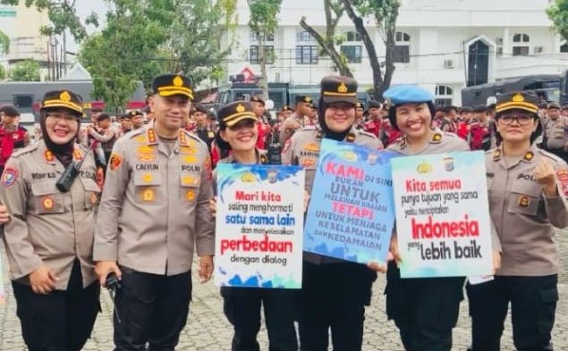 Kapolrestabes Medan Jean Calvijn Simanjuntak Pimpin Pengamanan Aksi Damai “Tutup TPL”