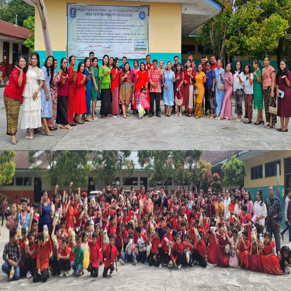 Perguruan Nasrani 2 Kompleks Sehati Medan Gelar Natal Gabungan Penuh Sukacita dan Khidmat