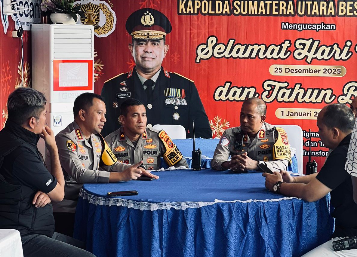 Pengamanan Nataru Dimulai, Kapolrestabes Medan Tinjau Pos Terpadu di Jantung Kota